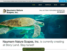 Tablet Screenshot of naumannnaturescapes.com